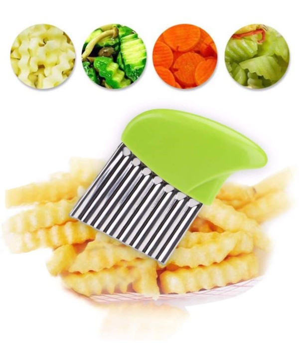 Cutter Ondulato in Acciaio Inox per Dolci, Frutta e Verdura