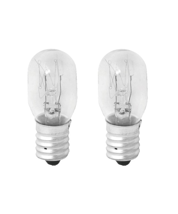 2 Lampadine Frigorifero E14 15W 230V 80LM 2800K Vetro Trasparente