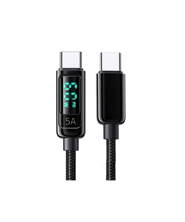 Cavo USB C USB C PD QC3.0 60W 20V 3A 1M Con Display Indicatore di Potenza