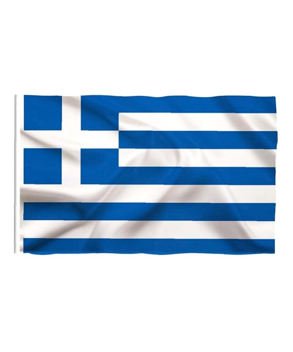Bandiera Greca Grecia 145X90cm In Tessuto Poliestere Con Passante Per L'Asta