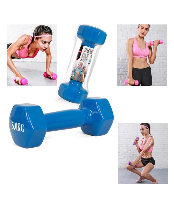 Ghisa Manubrio per Palestra Ricoperto di Gomma 5 Kg