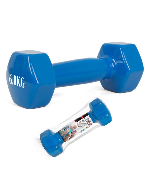 Ghisa Manubrio per Palestra Ricoperto di Gomma 6 Kg
