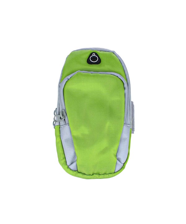 Borsa da Braccio Sportiva Sacchetto Bracciale Porta Cellulare Con Uscita Cavo Auricolari Colore Verde