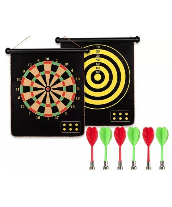 Bersaglio Freccette Magnetico 38cm Con 6 Freccette