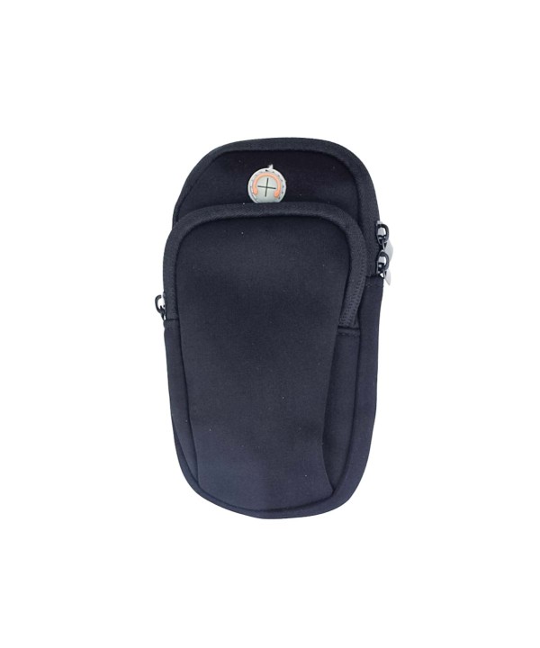Borsa da Braccio Sportiva Morbida Sacchetto Bracciale Porta Cellulare Con Uscita Cavo Auricolari Colore Nero