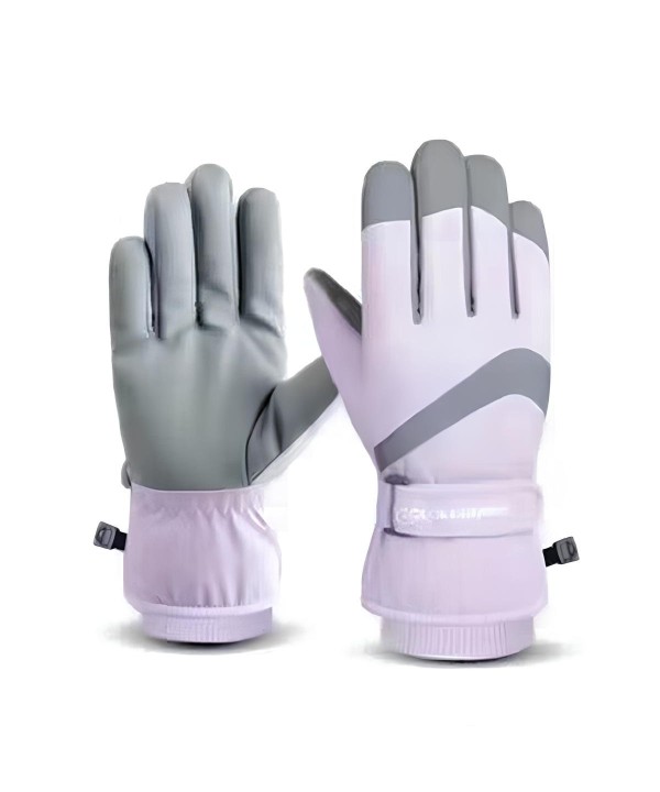 Guanti Invernali Donna Guanti Da Sci Moto Ciclismo Touch Screen Taglia Unica Colore Viola Chiara