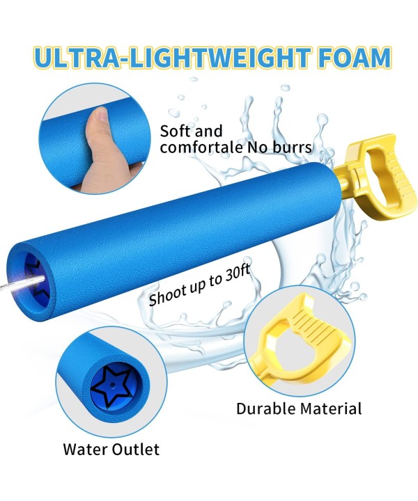 Tubo Spara Acqua con Manico Ergonomico 45cm Colori Assortiti