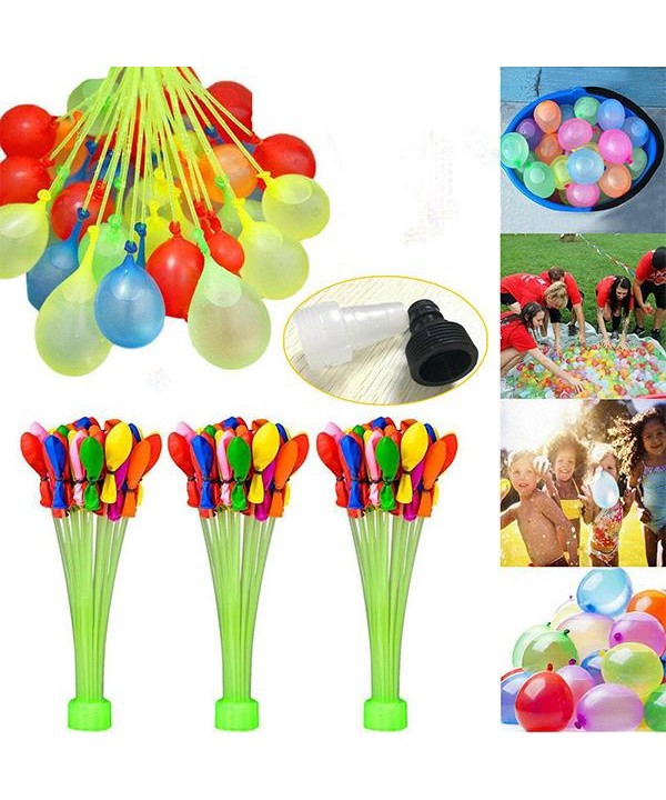 111pcs Palloncini ad Acqua Automatici, Riempili Tutti in 60 Secondi, Pronti all'uso, 100% Biodegradabili