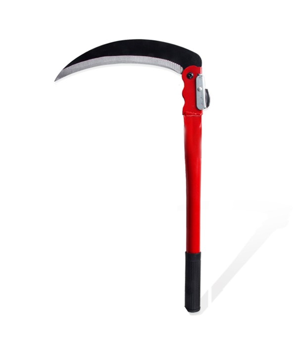 Falce Pieghevole 39cm Lama 21cm Alto Giardinaggio Multiuso Falce da Erba per Diserbo Falce di Sicurezza Portatile per Escursionismo di Emergenza Attrezzi