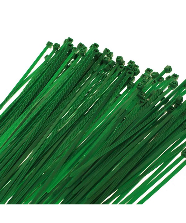 100 Fascette Plastica Verde Giardinaggio 2.5X150mm