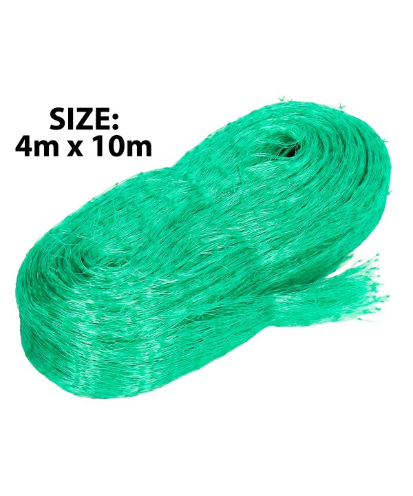 Rete Anti Uccelli 4X10m Rete da Giardino Verde Proteggere Piante Frutta Fiori Alberi