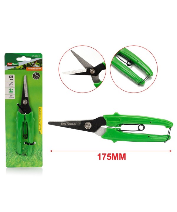 Forbici Cesoia Tagliarami 175mm Rami Massimo Tagliabile 10mm per Potatura Giardinaggio Professionale