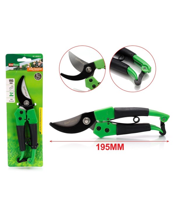 Forbici Cesoia Tagliarami 195mm Rami Massimo Tagliabile 10mm per Potatura Giardinaggio Professionale