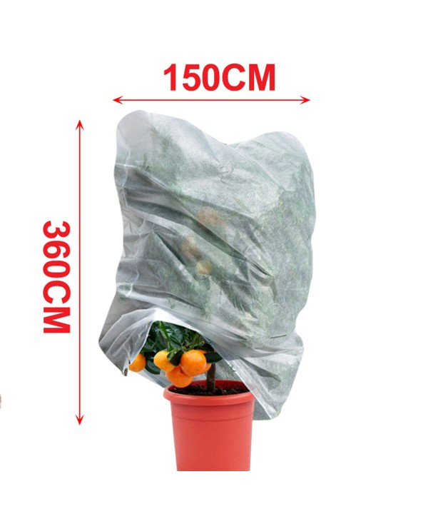 1 Pezzo Cappuccio Protettivo per Piante Materiale TNT 17g/m² 150X360cm Sacco Protezione Alberi Inverno