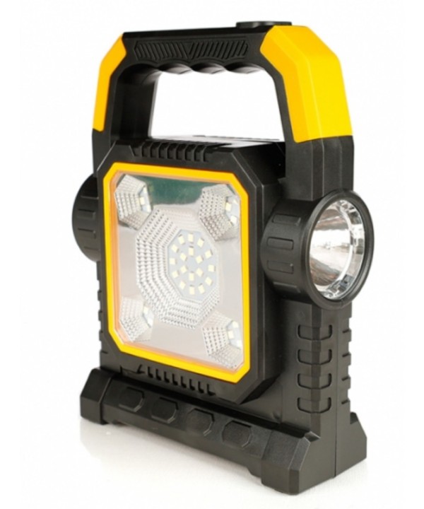 Torcia Led Solare Lanterna da Campeggio Ricaricabile USB e Solare 8W Batteria 2400mAh