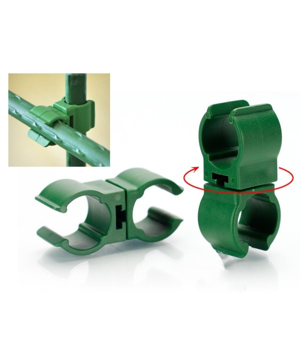 20 Pezzi Raccordi Connettori Per Bastone Supporto Piante Snodabile 360° 11mm