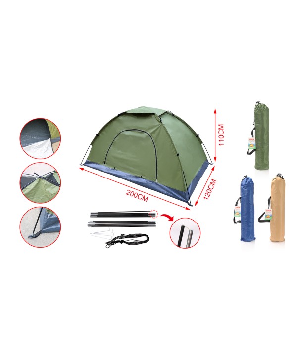 Tenda Campeggio 200X120X110cm Colore Assortito
