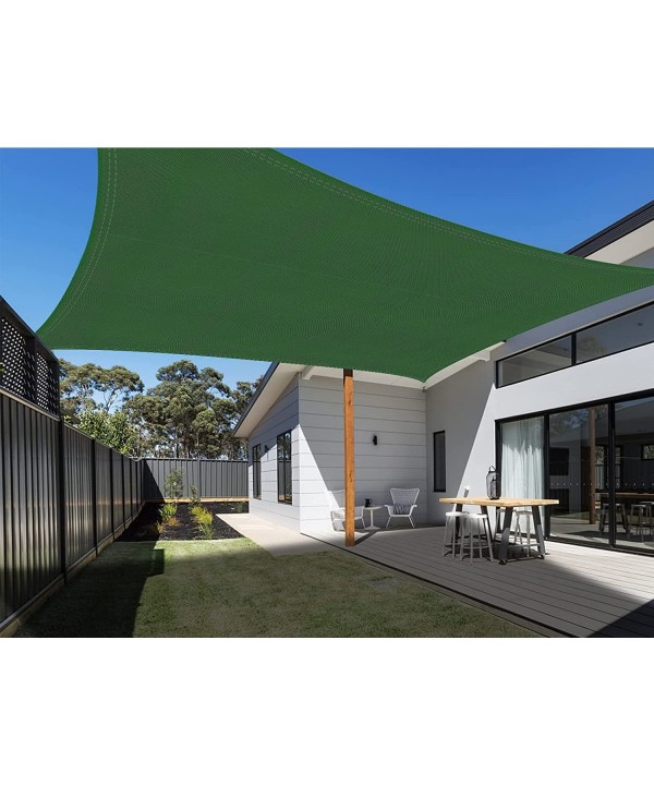 Tenda a Vela Quadrato Colore Verde 3X3m Parasole Per Giardino Terrazza