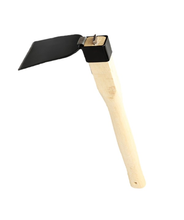 Zappa Piatta da Giardino in Acciaio con Manico in Legno L38 x W7.2 x H15.2cm Strumento di Trapianto di Giardino Domestico
