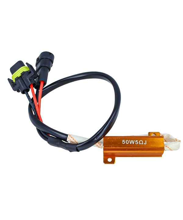 2 Pezzi Filtro Portalampada Resistenza Per Lampada Led H8 H11 No Errore Warning Canceller 50W 5 Ohm