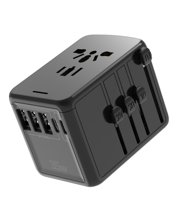 Adattatore Viaggio USB C USB A 35W Ricarica Veloce Quick Charger