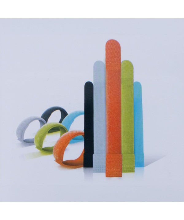 Fascette Regolabili e Riutilizzabili in Nylon, 6 Pezzi Multicolore 2x18.4cm
