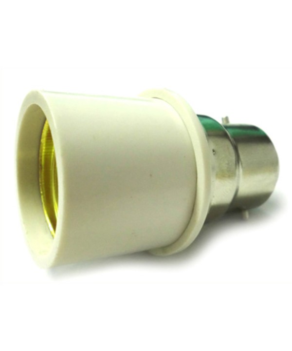 2 PZ Convertitore Adattatore Portalampada Per Lampada Led Attacco Da B22 A E27