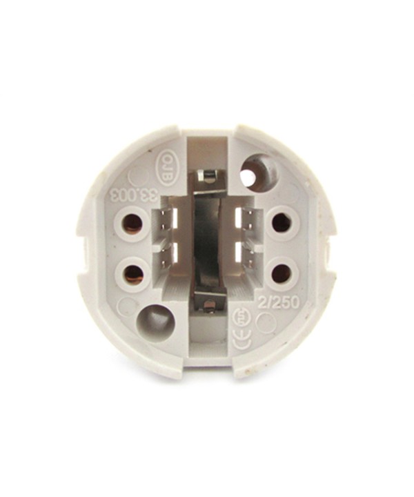 2 PZ Portalampade Adattatori Lampada Attacco G24 4 Pin Per Fare Test Resistenza e Durata