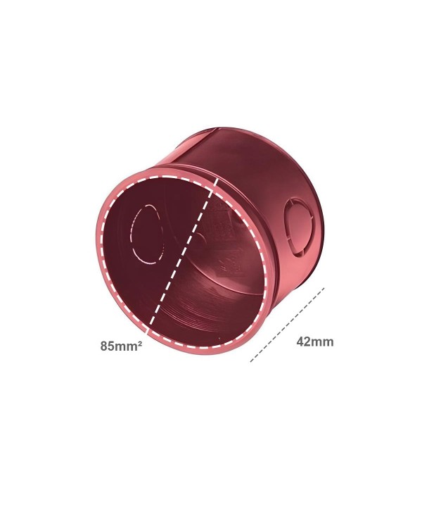 Scatola Tonda Cassetta Da Incasso Rotondo IP40 D85X42mm