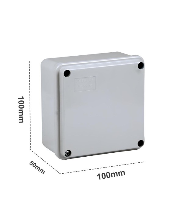 Scatola Di Derivazione Con Pareti Lisce Stagna IP56 100X100X50mm Coperchio Con Viti