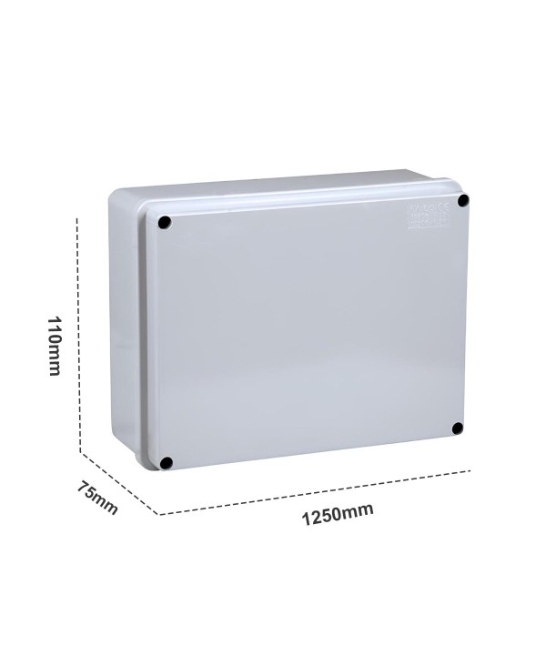 Scatola Di Derivazione Con Pareti Lisce Stagna IP56 150X110X75mm Coperchio Con Viti