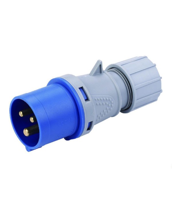 Spina Industriale CEE 3 Poli 16A 6H 220-250V 2P+T IP44