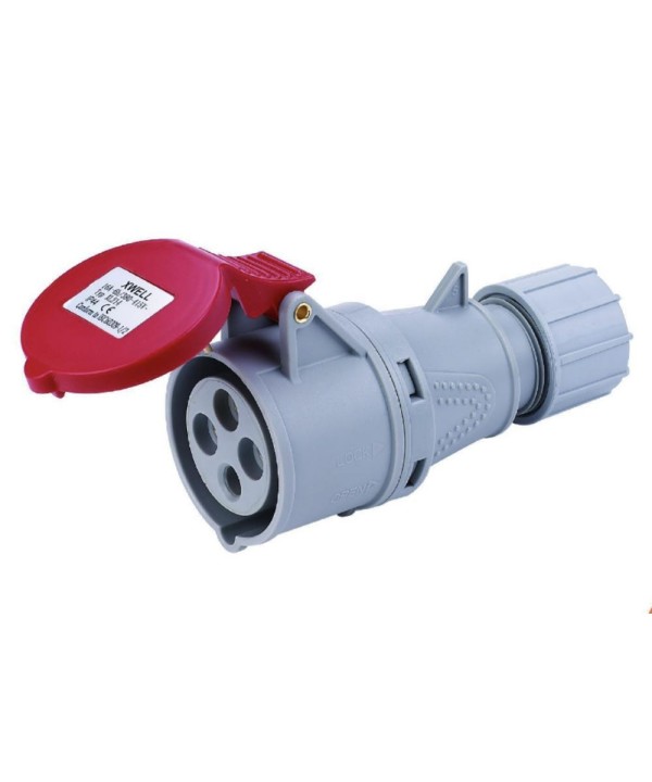 Presa Industriale CEE 4 Poli 16A 6H 380-415V 3P+T IP44