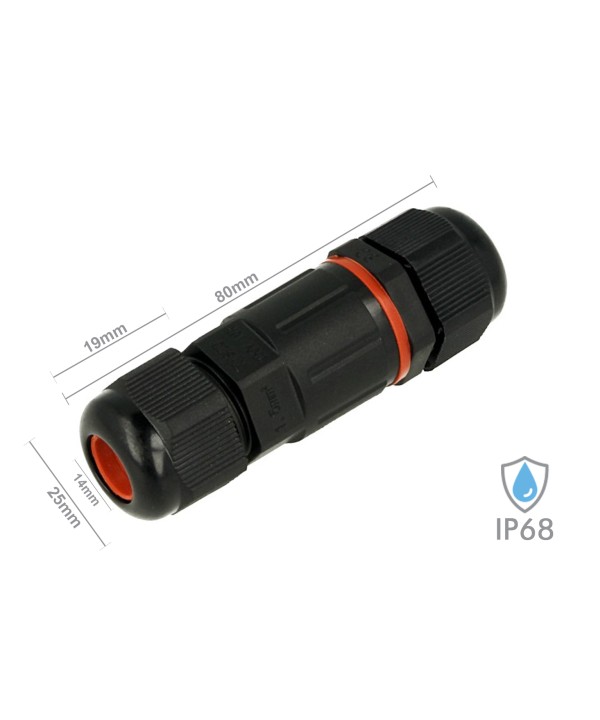 Connettore Giunta Di Connessione Lineare IP68 3 Pin Per Cavo Elettrico 6-12mm Impermeabile Stagno