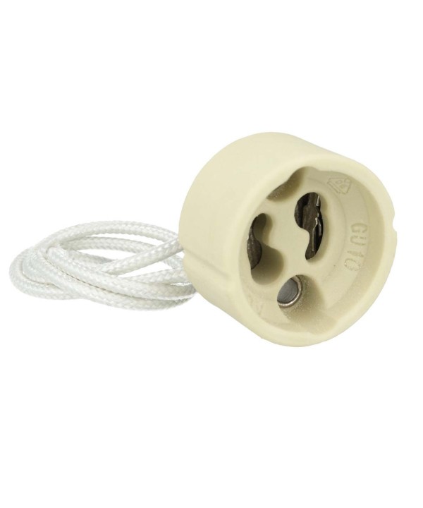 Portalampade GU10 220V Adattatore In Ceramica Per Lampada Led GU10 SKU-3423