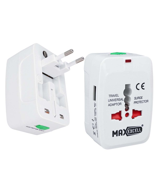 Adattatore Universale da Viaggio Con Presa EU UK USA AUS CN Con Caricatore USB 5V 1A
