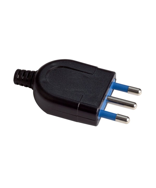 Spina Elettrica 2P+T 16A 250V Max 1500W Nero