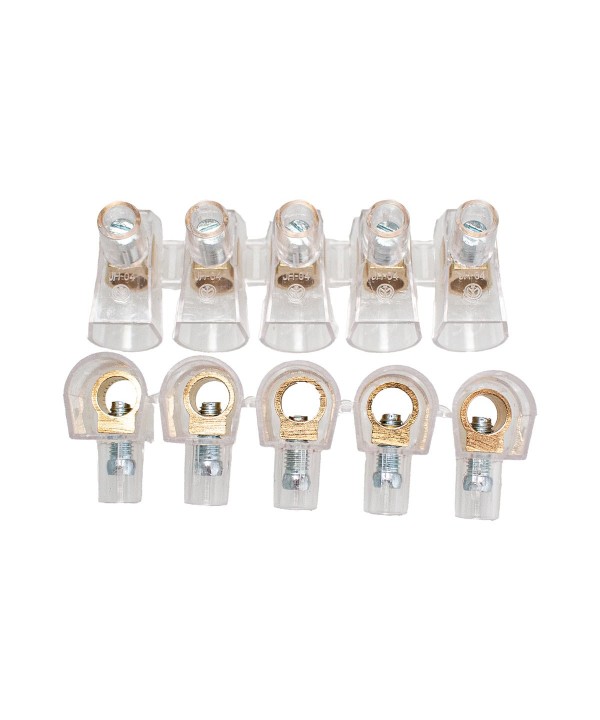 Morsetti Unipolari 2 Stecche da 5 Pezzi Sezione 10 mm²
