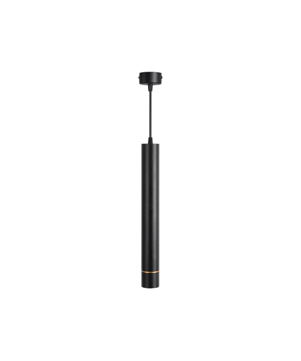 Lampada Led A Sospensione A Cilindro 5W Colore Nero Luce Caldo 2700K Angolo 30 Gradi CRI 90
