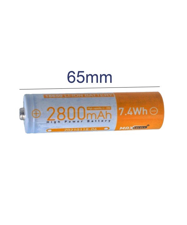 Pila Batteria 18650 Ricaricabile 2800mAh 3,7V Litio