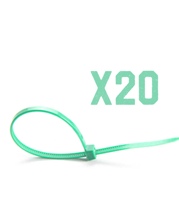 240 Fascette Plastica Verde Lunghe Giardinaggio 7.2X350mm
