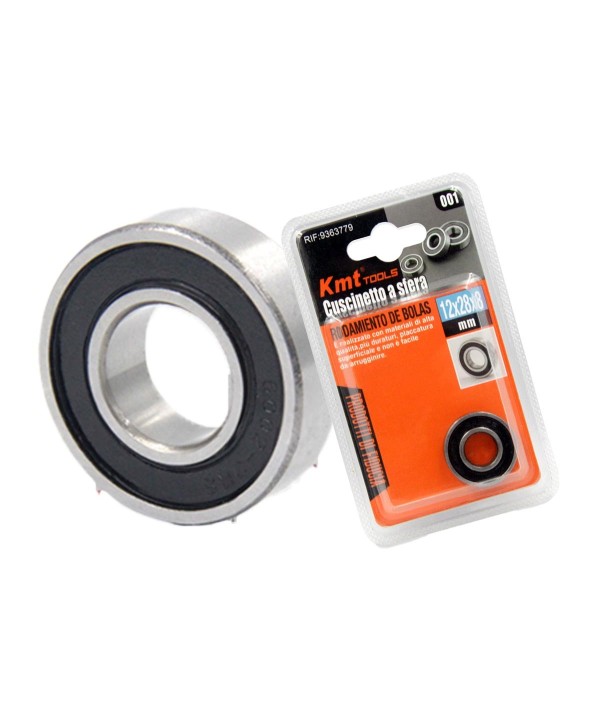 Cuscinetto A Sfera Prelubrificati e Acciaio cromato Diametro Interno 12mm x Esterno 28mm Spessore 8mm