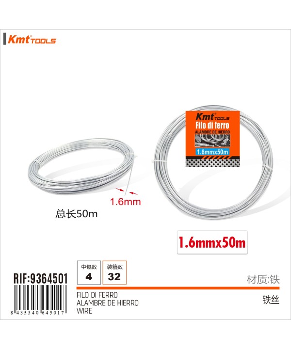 Filo di Ferro Flessibile Modellabile Pieghevole Filo di Alluminio Spessore 1.6mm x 50m