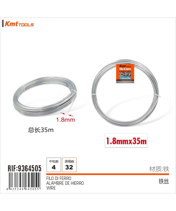 Filo di Ferro Flessibile Modellabile Pieghevole Filo di Alluminio Spessore 1.8mm x 35m