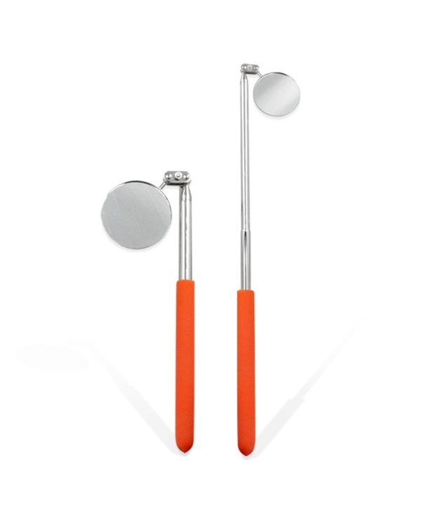 Specchio Telescopico e Pieghevole per Ispezione Automobilistico con Torcia Integrata L 28-44cm Specchio D 52mm