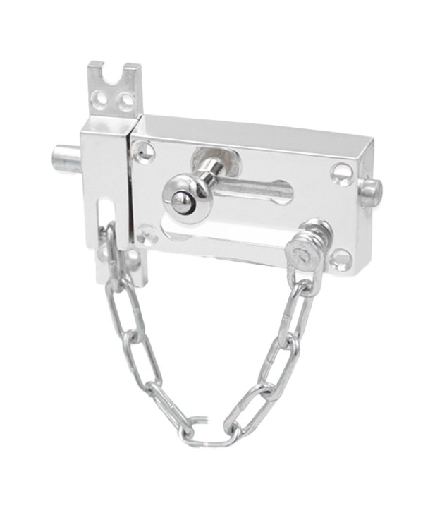 Catena per Porta Anteriore Serratura Porta Sicurezza in Acciaio Inossidabile ARGENTO 91x40mm