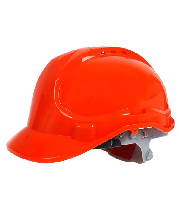Casco Antinfortunistica da Costruzione con Cinturino a 6 Punti Casco di Sicurezza Colore Rosso