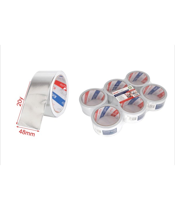 6 Pezzi Nastro Adesivo Alluminio 48mm X 20y