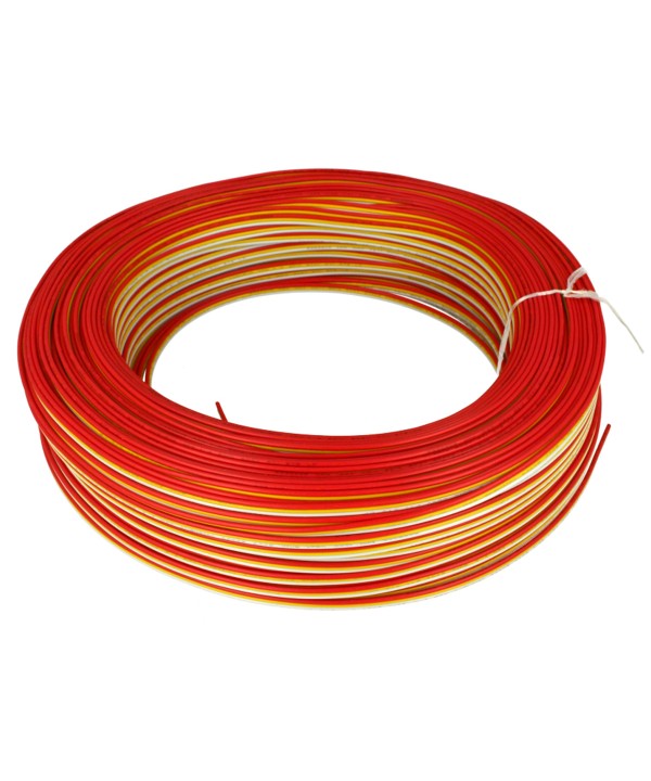 100 Metri Cavo Filo Elettrico Piattina Tri Polare 3X0,25 mmq Cavo di Prolunga Per Striscia Led CCT