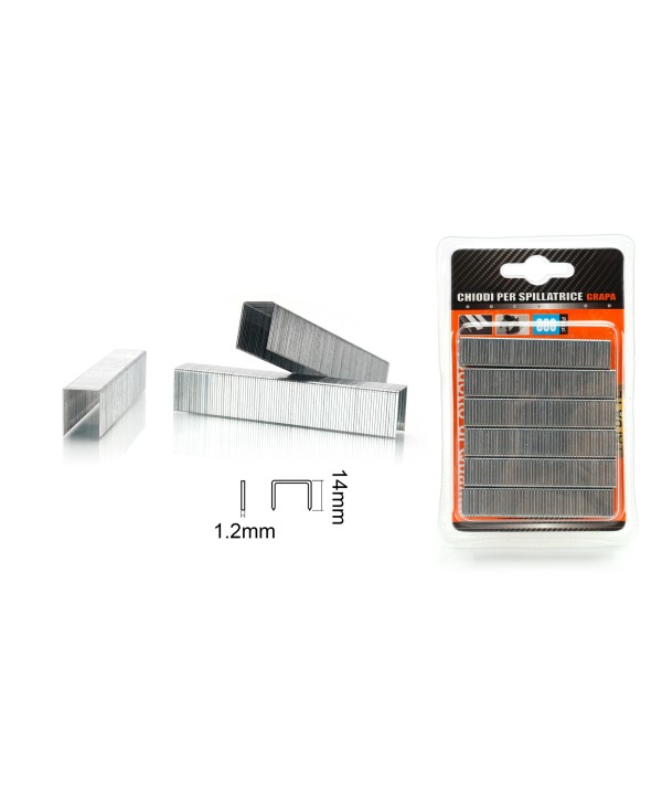 300pcs Punti Per Graffatrice 1,2x14mm